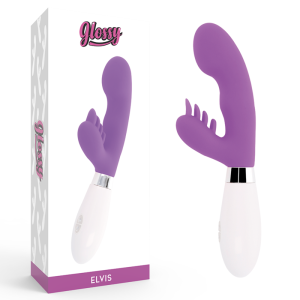 GLOSSY - Triušio masažuoklis ELVIS PURPLE