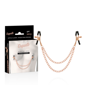 COQUETTE FANTASY – coquette chic norai - fantazijos metaliniai nippeliai su grandine