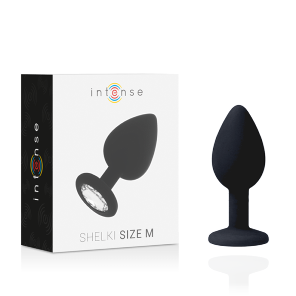 INTENSE ANAL TOYS – intense - šilkinis analinis kamštis juodas - Image 2