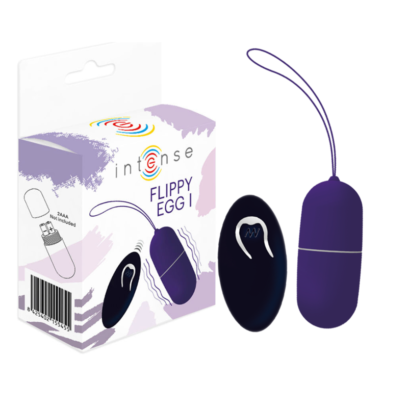 INTENSE COUPLES TOYS – intense - flippy i vibruojantis kiaušinis su nuotoliniu valdymu purpurinis