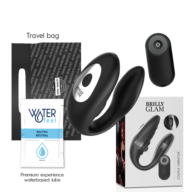 BRILLY GLAM – pora pulsuojantis ir vibruojantis nuotolinis valdymas