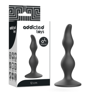 ADDICTED TOYS – analinis sekso pliuštas 12 cm juodas