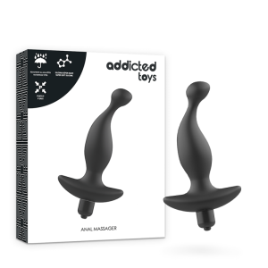 ADDICTED TOYS – analinis masažuoklis su juoda vibracijos modelis 1