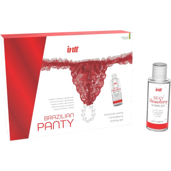 INTT RELEASES – brazilian red panty with pearls and lubricating gel 50 ml - Image 2