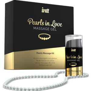 INTT MASSAGE & ORAL SEX - Perlinis masažo rinkinys su silikono geliu