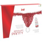 INTT RELEASES - Raudonos Braziliškos Kelnaitės su Perlais ir Lubri
