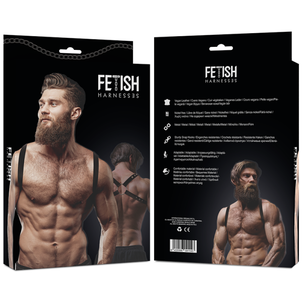FETISH SUBMISSIVE ATTITUDE – vyriškas eko-odos nugaros diržas - Image 2