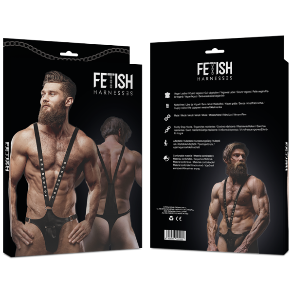 FETISH SUBMISSIVE ATTITUDE – vyrų v-šalis ekoskins diržas - Image 2