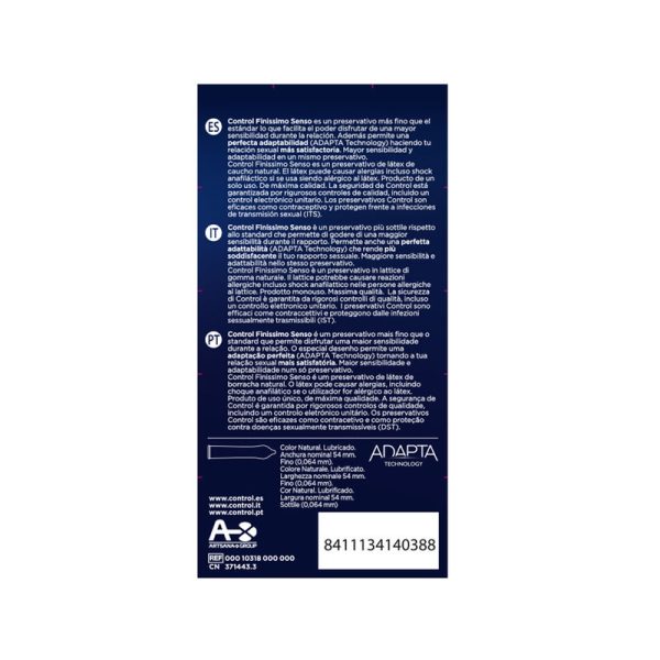 CONTROL CONDOMS – control - adapta senso prezervatyvai 12 vnt. - Image 2