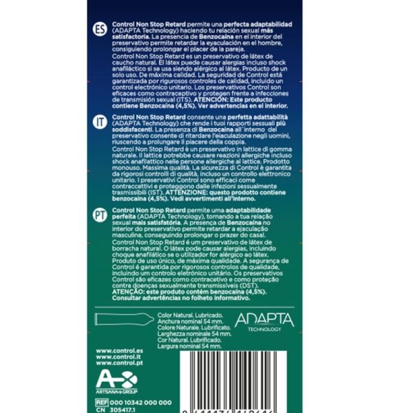 CONTROL CONDOMS – control - nebaigiamas atidėjimo prezervatyvas 12 vnt. - Image 2