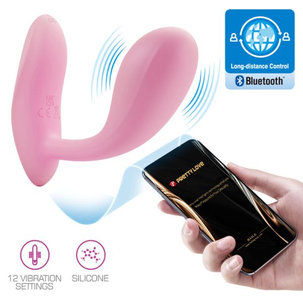 PRETTY LOVE FLIRTATION – pretty love - baird g-taškas 12 vibracijų įkraunamas rožinis app