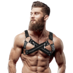 FETISH SUBMISSIVE ATTITUDE - Reguliuojamas neopreno vyriškas krūtinės diržas