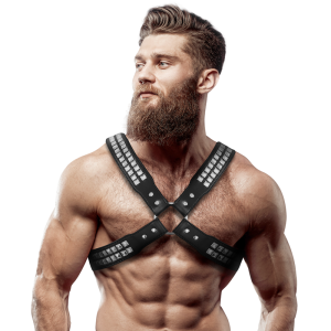 FETISH SUBMISSIVE ATTITUDE - Vyriškas Kryžminis Krūtinės Diržas