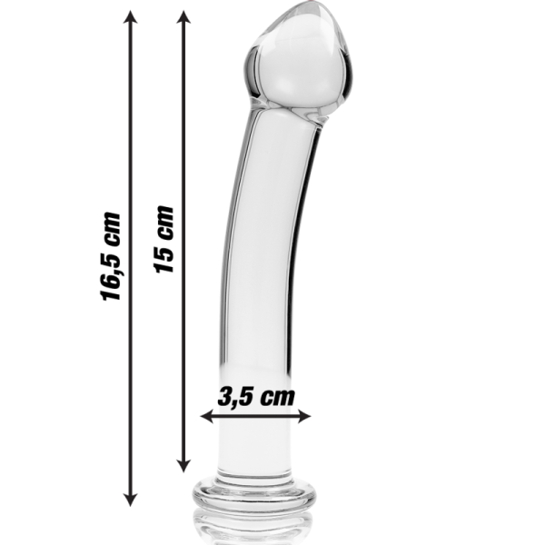 NEBULA SERIES BY IBIZA – modelis 11 dildo iš borosilikato stiklo aiškus 16 cm -o- 3 cm - Image 3