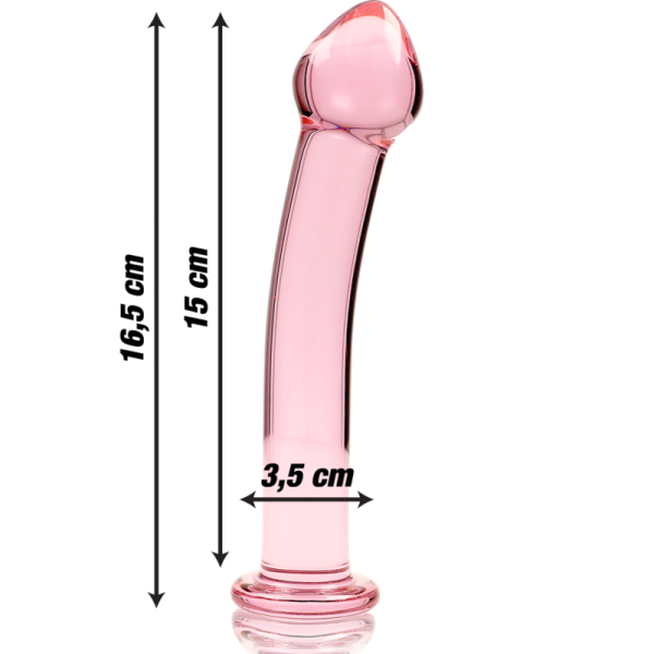 NEBULA SERIES BY IBIZA – modelis 11 dildo iš borosilikato stiklo rožinis 16 cm -o- 3 cm - Image 3