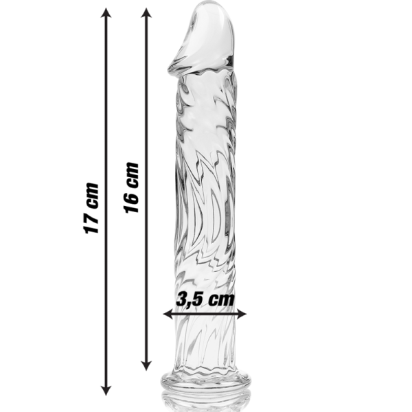 NEBULA SERIES BY IBIZA – modelis 12 dildas iš borosilikato stiklo aiškus 17 cm -o- 3.5 cm - Image 3