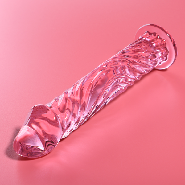 NEBULA SERIES BY IBIZA – modelis 12 dildo iš borosilikato stiklo rožinis 17 cm -o- 3.5 cm - Image 2