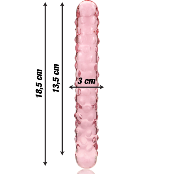 NEBULA SERIES BY IBIZA – modelis 15 dildo iš borosilikato stiklo rožinis 18.5 cm -o- 3 cm - Image 3