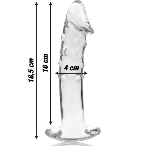 NEBULA SERIES BY IBIZA – modelis 19 dildo iš borosilikato stiklo aiškus 18.5 cm -o- 4 cm - Image 3