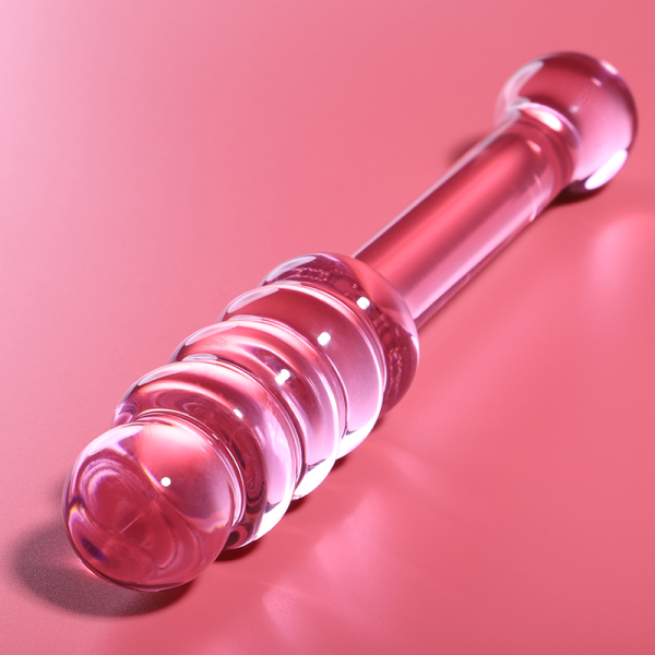 NEBULA SERIES BY IBIZA – modelis 20 dildo iš borosilikato stiklo rožinis 20.5 cm -o- 3 cm - Image 2
