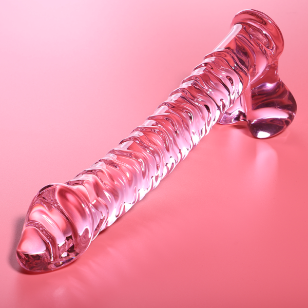 NEBULA SERIES BY IBIZA – modelis 23 dildo iš borosilikato stiklo rožinis 21.5 cm -o- 4 cm - Image 2