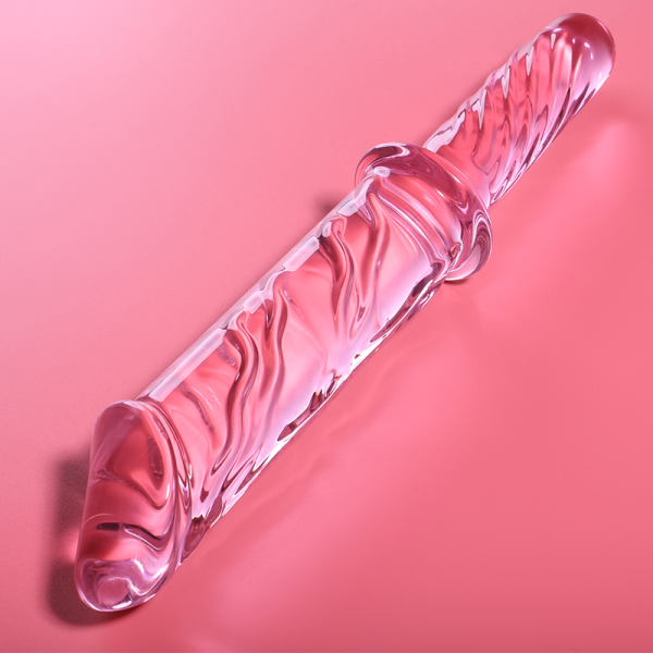 NEBULA SERIES BY IBIZA – modelis 24 dildo iš borosilikato stiklo rožinis 28.5 cm -o- 5 cm - Image 2