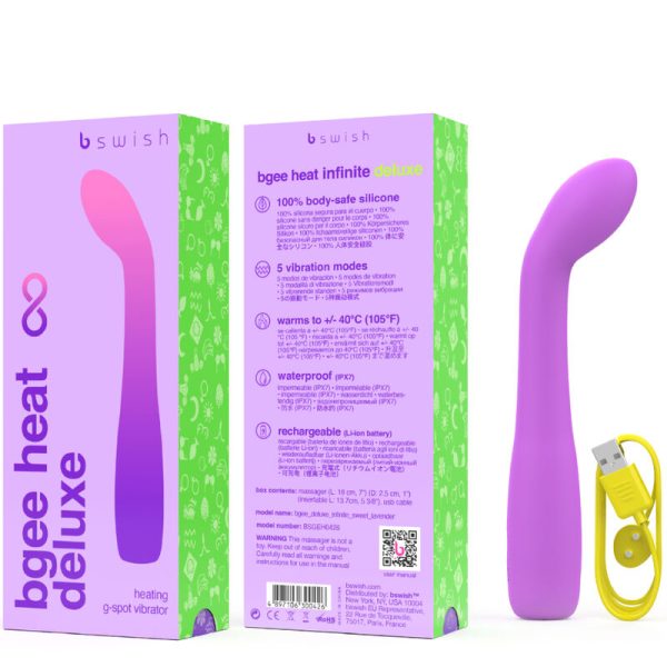 B SWISH – bgee heat infinite deluxe įkraunamas vibratorius lavandų silikonas - Image 3