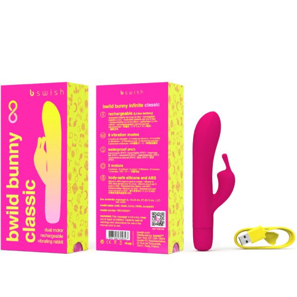 B SWISH – bwild bunny infinite classic įkraunamas vibratorius rožinis silikonas - Image 3