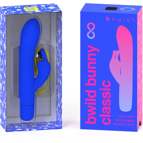 B SWISH – bwild bunny infinite classic įkraunamas vibratorius mėlynas silikonas - Image 2