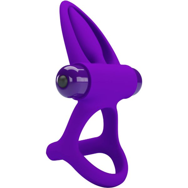PRETTY LOVE MALE – pretty love - vibratorius ringas 10 vibracijų violetinis silikonas - Image 3