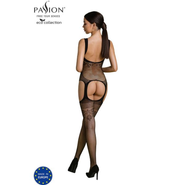 PASSION - ECO BODYSTOCKING BS008 JUODAS - Image 2