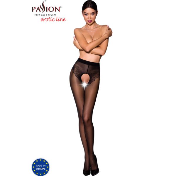 PASSION WOMAN GARTER & STOCK – aistringos - tiopen 006 juodos pantalonai 1/2 30 den - Image 2