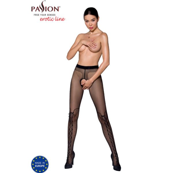 PASSION WOMAN GARTER & STOCK – passion - tiopen 009 juodos pantalonės 1/2 20 den