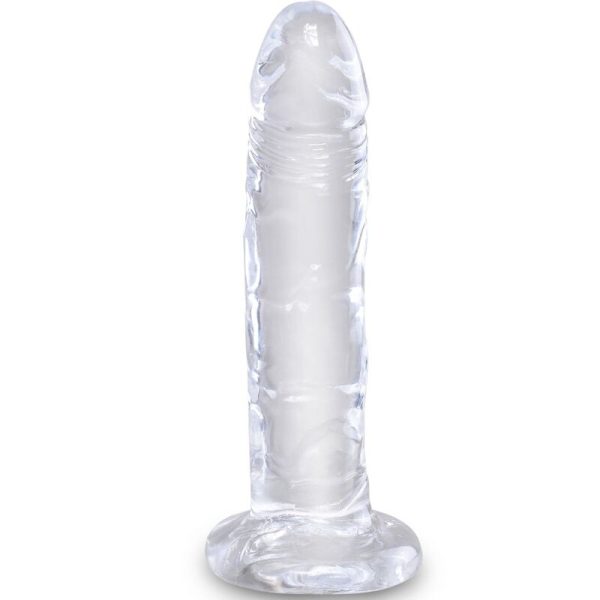 KING COCK – aiškus realistinis penis 15.5 cm peršviesus
