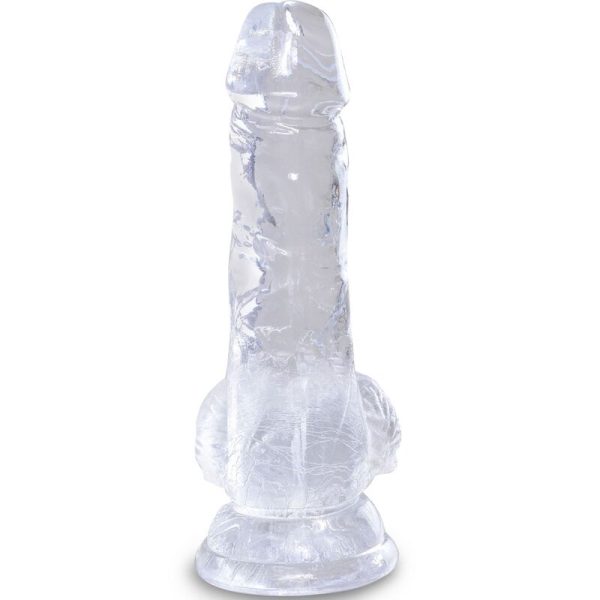 KING COCK – aiškus realistiškas penis su kiaušiniais 10.1 cm peršviesus - Image 2