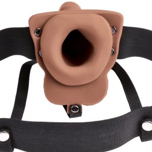 FETISH FANTASY SERIES - Reguliuojamas diržas su 15 cm vibratoriumi