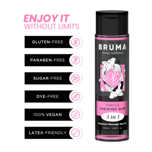 BRUMA – premium masažos karštas aliejus gumos 3 in 1 - 100 ml