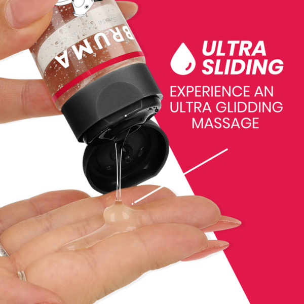 BRUMA – premium masažos karštas aliejus braškės 3 in 1 - 100 ml - Image 3