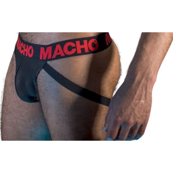 MACHO UNDERWEAR – macho - mx26x2 jock juodas/raudonas m - Image 2
