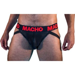 MACHO - MX26X2 Juodas/Raudonas Jockstrap L