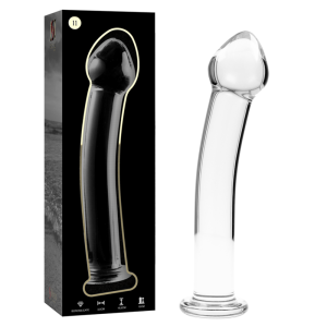 NEBULA SERIES BY IBIZA - Borosilikatinis stiklinis dildo 16 cm