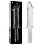 NEBULA SERIES BY IBIZA - MODEL 24 DILDO, 28.5 CM, BOROSILICATE GLASS