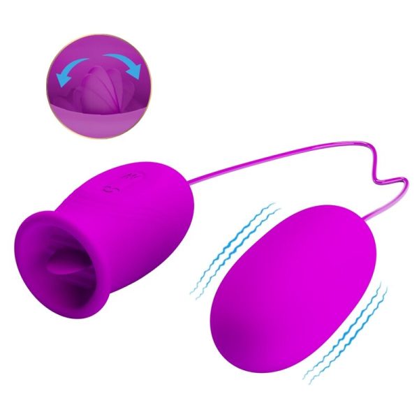 PRETTY LOVE FLIRTATION – pretty love - ramunė dual egzempletas įkraunamas vibratorius purpurinis - Image 3