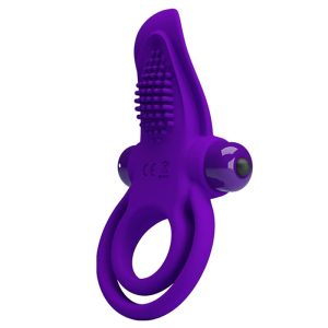 PRETTY LOVE - Violetinė vibruojanti penio žiedas