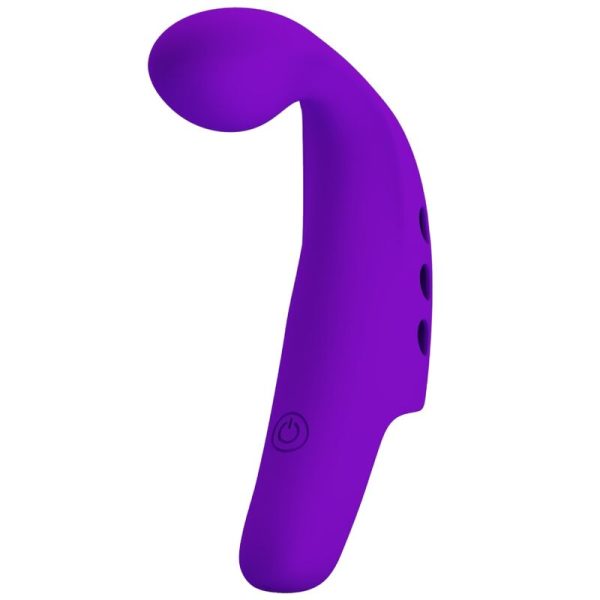 PRETTY LOVE SMART – pretty love - gorgon purple įkraunamas pirštų vibratorius