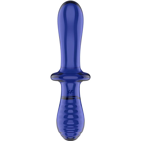 SATISFYER CRYSTAL – satisfyer - dublinis kristalinis dildas mėlynas - Image 3