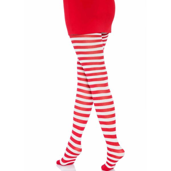 LEG AVENUE HOSIERY – leg avenue - balti/raudoni raštų pantalonai - Image 3