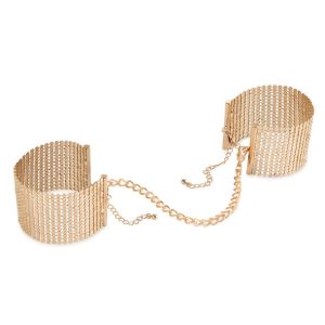 BIJOUX DESIRE METALLIQUE – bijoux - désir métallique aukso metalo tinklinės anklestės