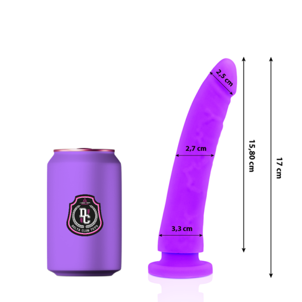 DELTACLUB – delta club - žiedo formos dildo lavandos spalvos medicininis silikonas 17 cm -o- 3 cm