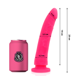 DELTA CLUB - Rožinis silikoninis dildo 20 cm